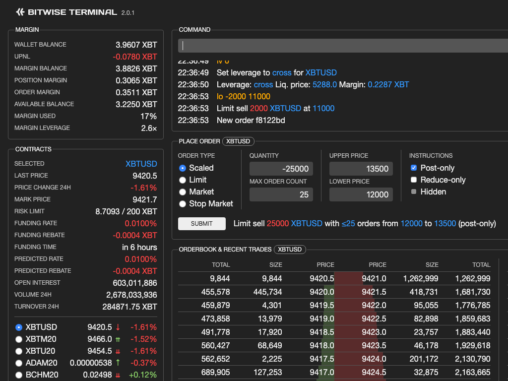 Bitwise Terminal 2.0.1 screenshot