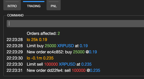 Using quantity shorthand for limit orders